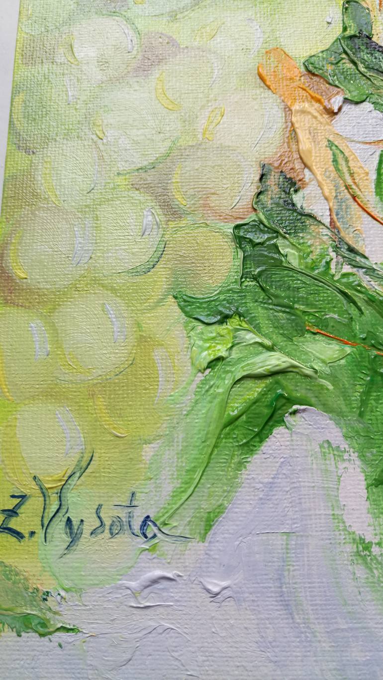 Original Art Deco Nature Painting by Zinaida Vysota Dacenko