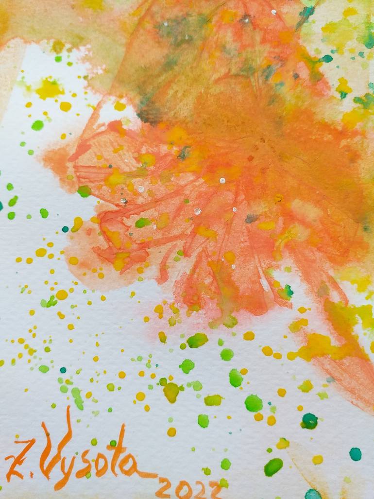 Original Abstract Animal Painting by Zinaida Vysota Dacenko