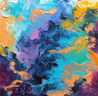 Original Abstract Paintings by Zinaida Vysota Dacenko