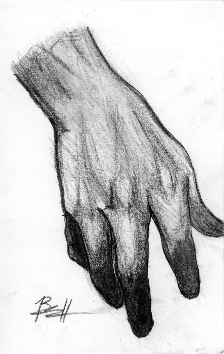 black hand outline