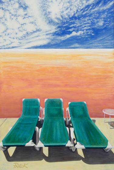 Original Realism Beach Paintings by Rebecca Pavlik