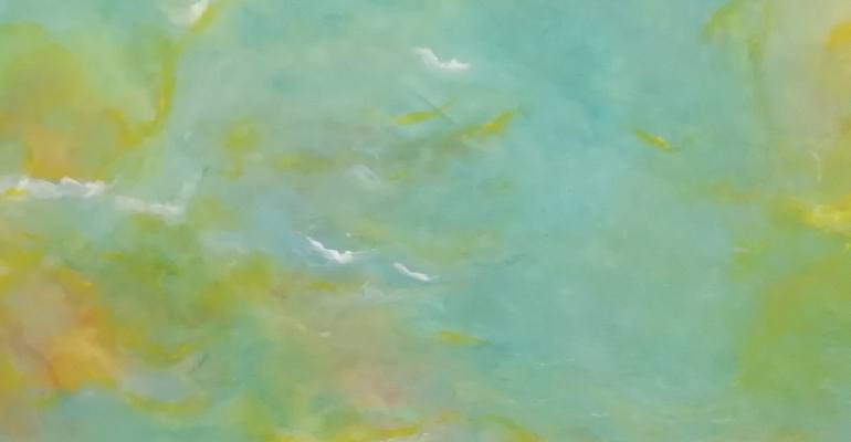 Original Abstract Expressionism Landscape Painting by Khadija Elhaouchi