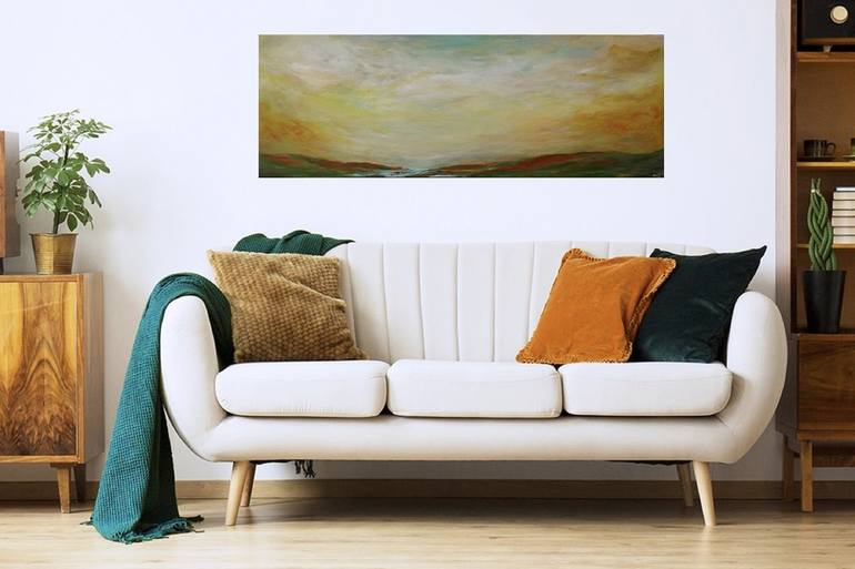 Original Abstract Landscape Painting by khadija ElHaouchi