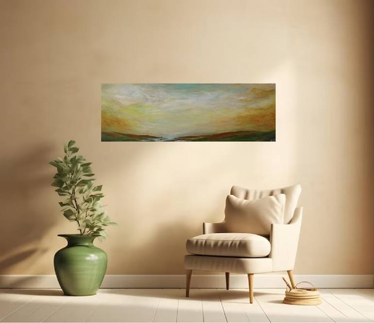 Original Abstract Landscape Painting by khadija ElHaouchi