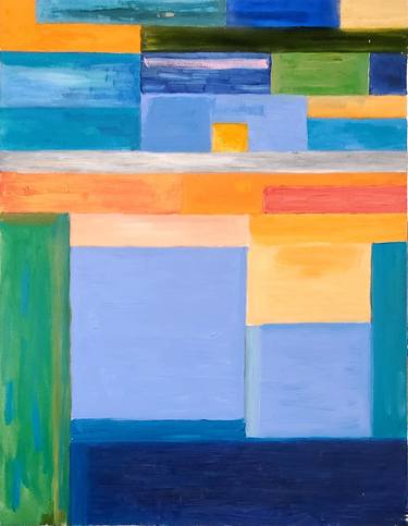 Original Abstract Expressionism Abstract Painting by Tom Nora