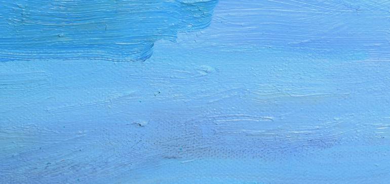 Original Abstract Expressionism Beach Painting by Tom Nora