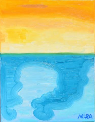 Print of Abstract Expressionism Beach Paintings by Tom Nora