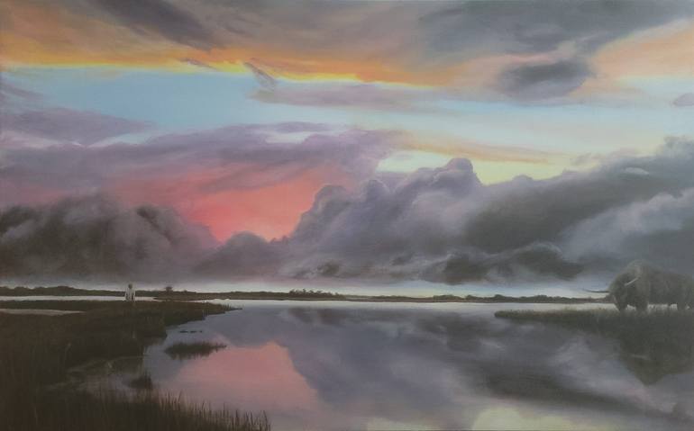 Original Landscape Painting by Nicholas Lessig | Realism Art on Canvas | I know what lies out in the west