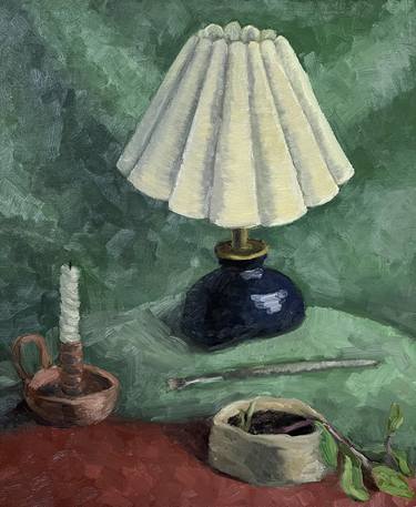 Still life with a lamp thumb