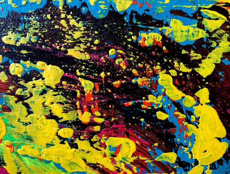 Original Abstract Expressionism Abstract Painting by Lana Krainova