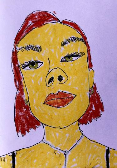 Print of Pop Art Portrait Drawings by Lana Krainova