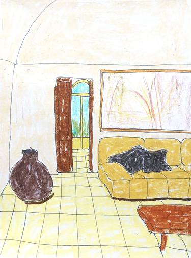 Print of Figurative Interiors Drawings by Lana Krainova