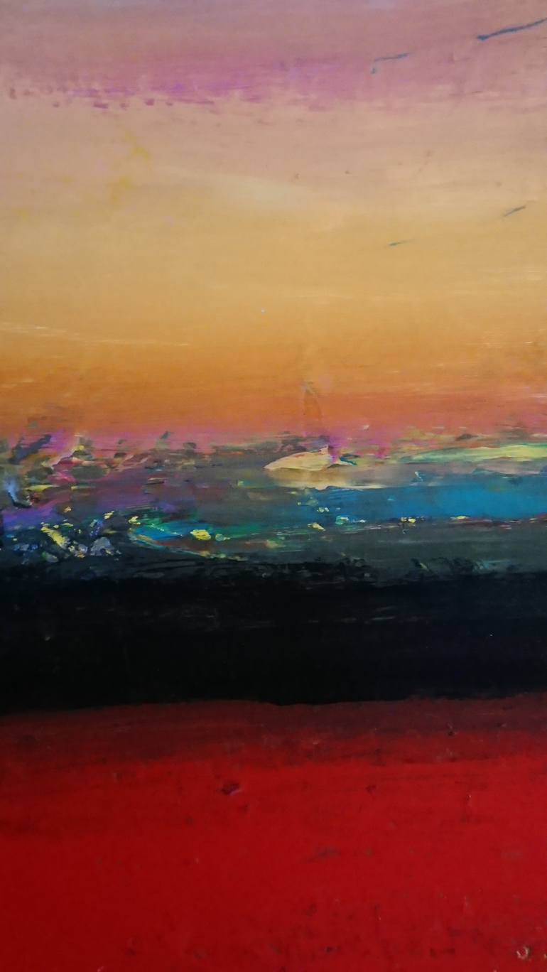 Original Abstract Landscape Painting by Jonas Holmstrand