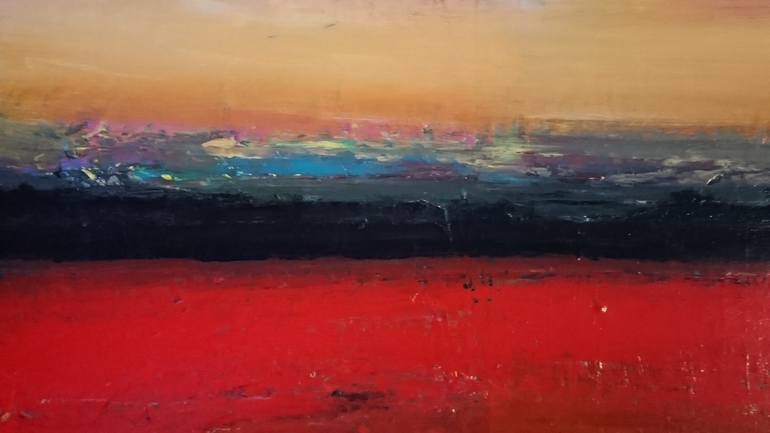 Original Abstract Landscape Painting by Jonas Holmstrand