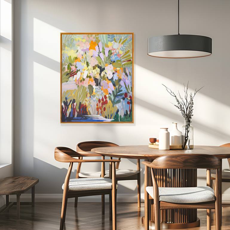 Original Impressionism Floral Painting by Shina Choi