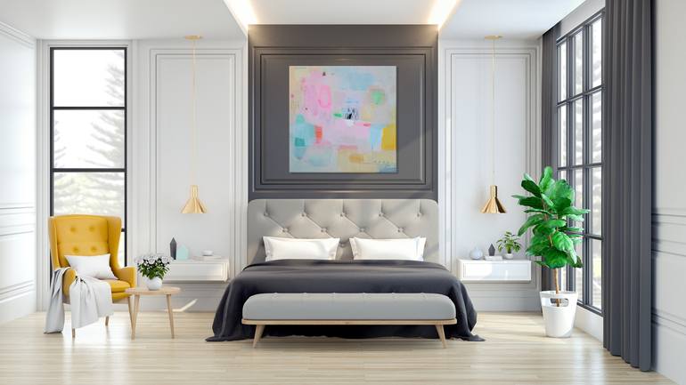 Original Fine Art Abstract Painting by SHINA CHOI