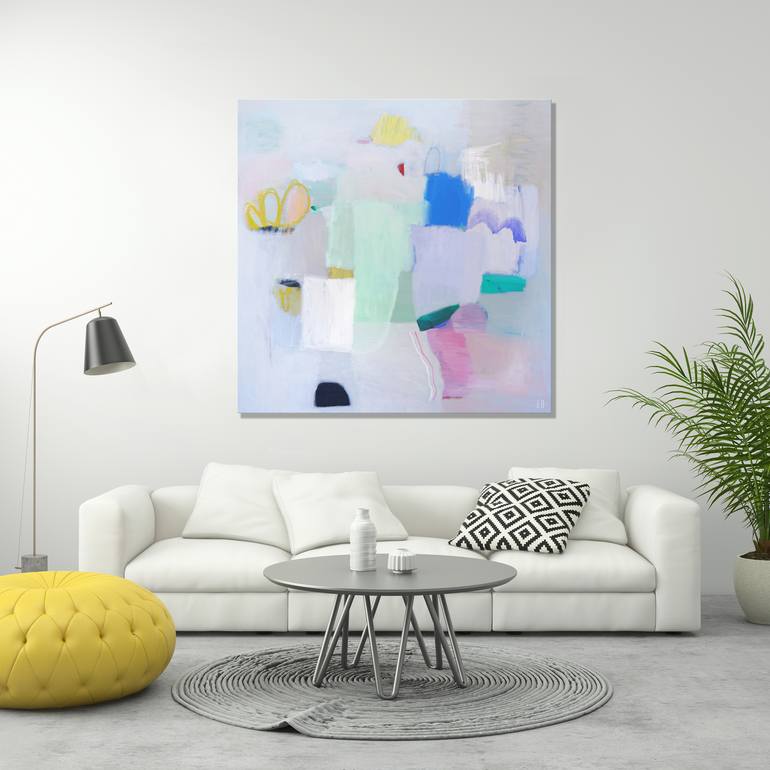 Original Fine Art Abstract Painting by SHINA CHOI