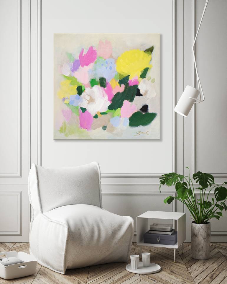 Original Fine Art Floral Painting by SHINA CHOI