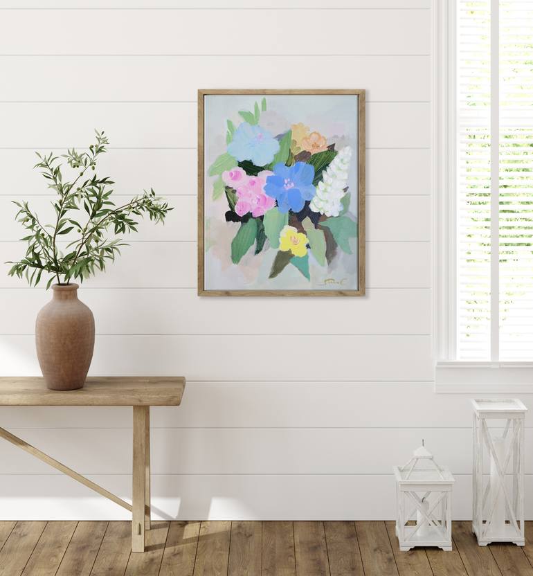 Original Expressionism Floral Painting by SHINA CHOI