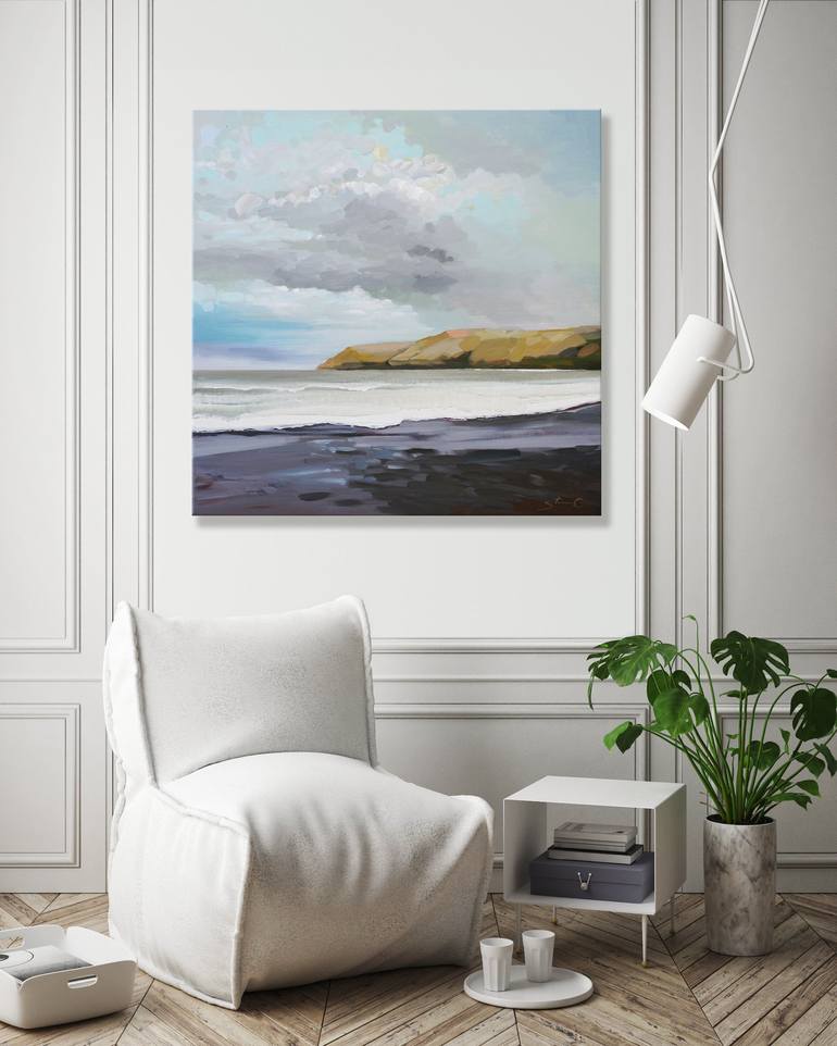 Original Fine Art Beach Painting by SHINA CHOI