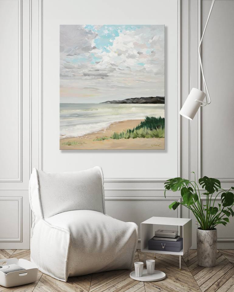 Original Fine Art Beach Painting by SHINA CHOI