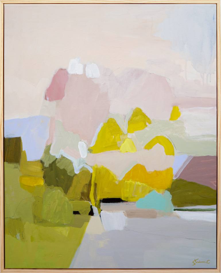 Original Impressionism Abstract Painting by Shina Choi