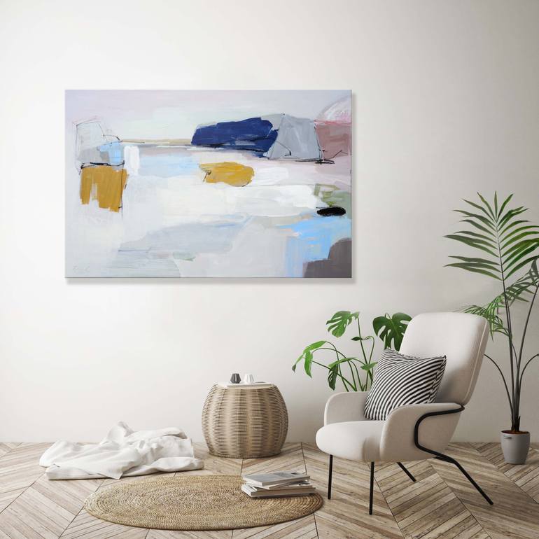 Original Impressionism Abstract Painting by Shina Choi