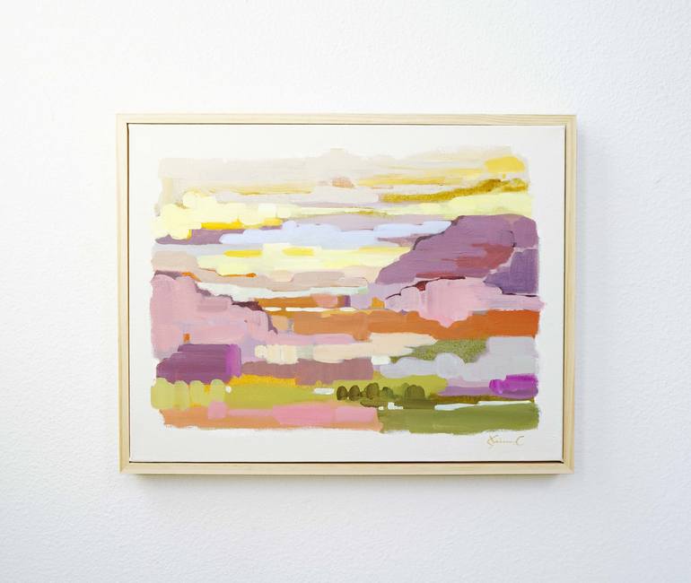 Original Abstract Landscape Painting by SHINA CHOI