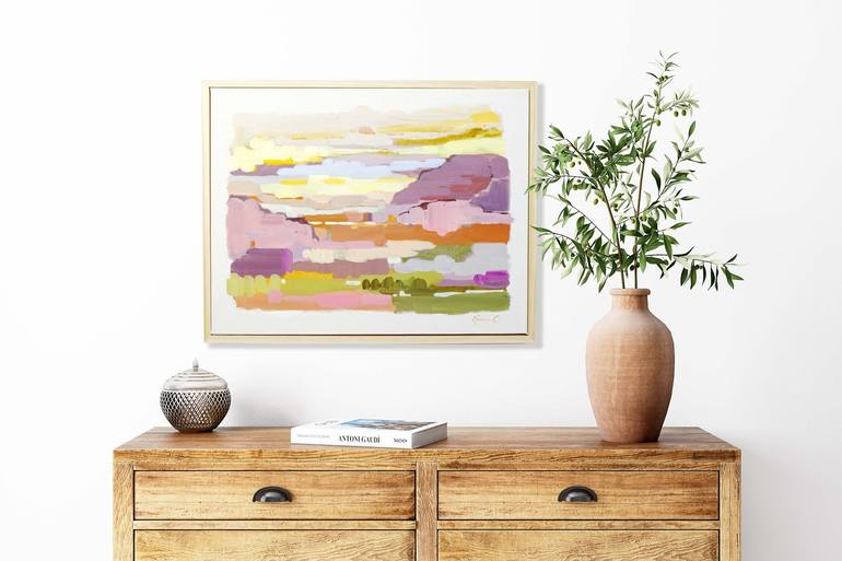 Original Abstract Landscape Painting by SHINA CHOI