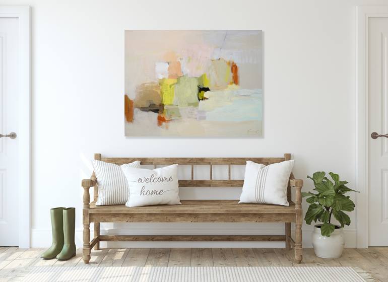 Original Abstract Landscape Painting by Shina Choi