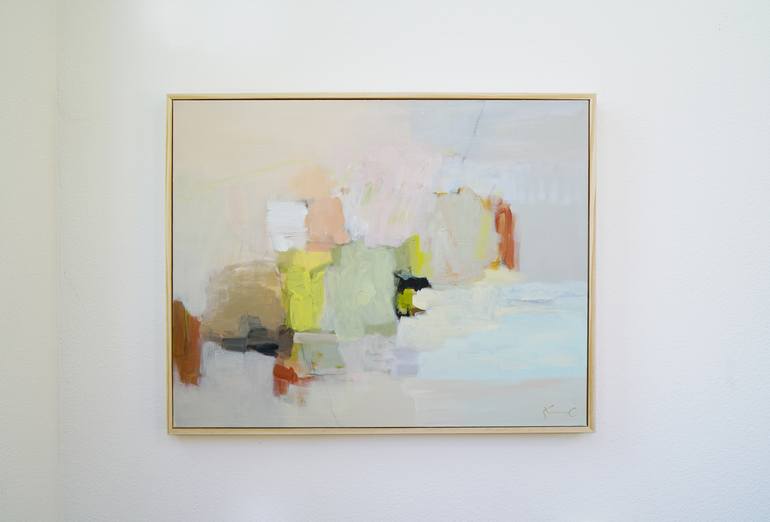 Original Abstract Landscape Painting by Shina Choi