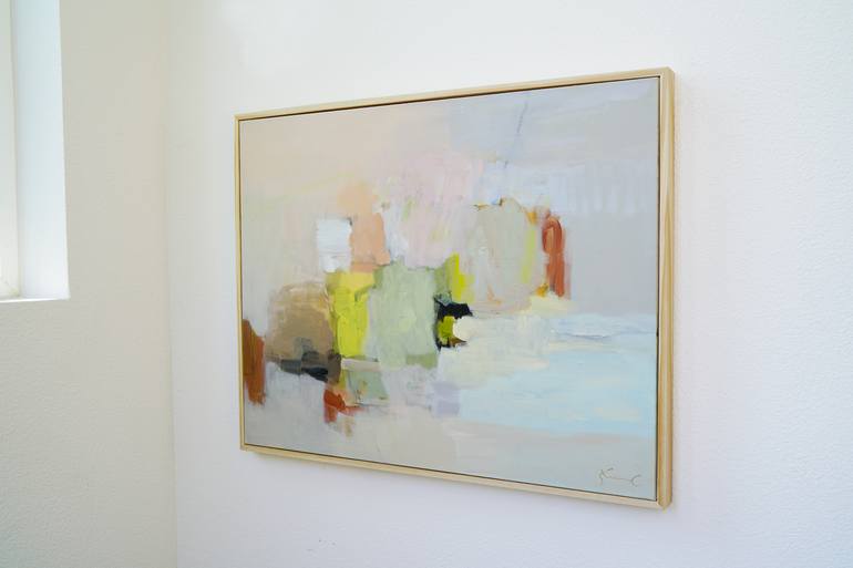 Original Abstract Landscape Painting by Shina Choi