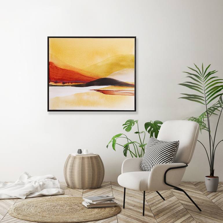 Original Abstract Landscape Painting by SHINA CHOI