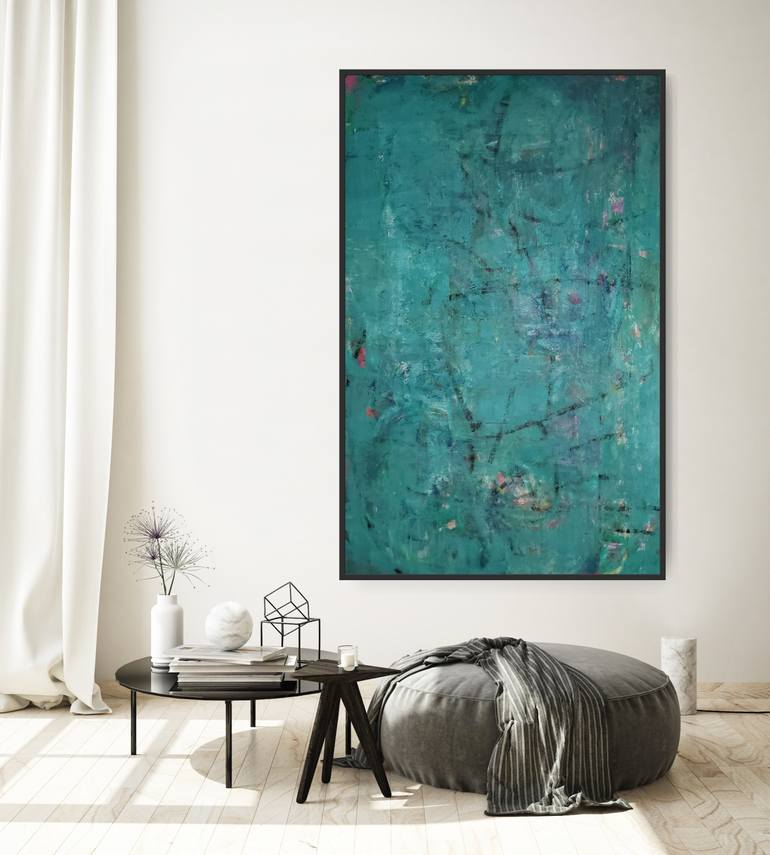 Original Conceptual Abstract Painting by Mile Puli