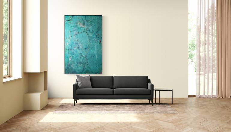 Original Conceptual Abstract Painting by Mile Puli