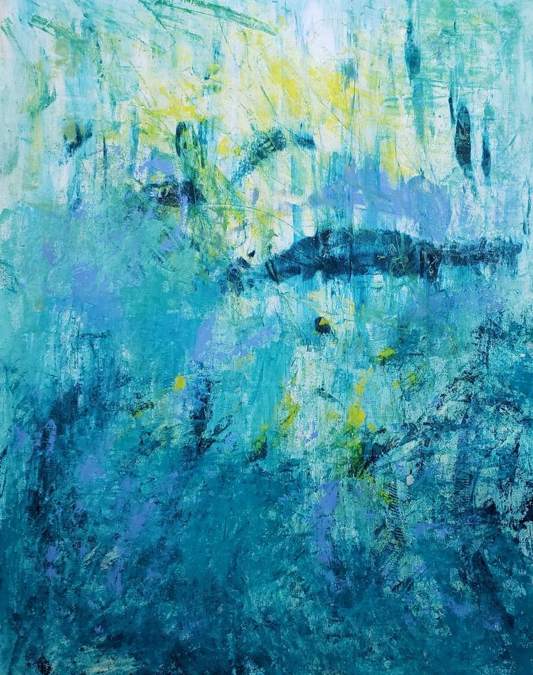 Original Impressionism Abstract Painting by Mile Puli