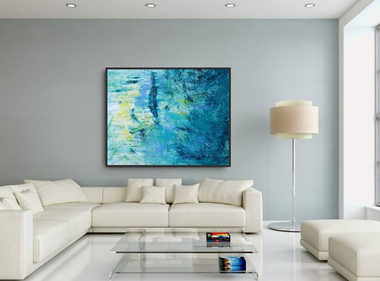Original Impressionism Abstract Painting by Mile Puli