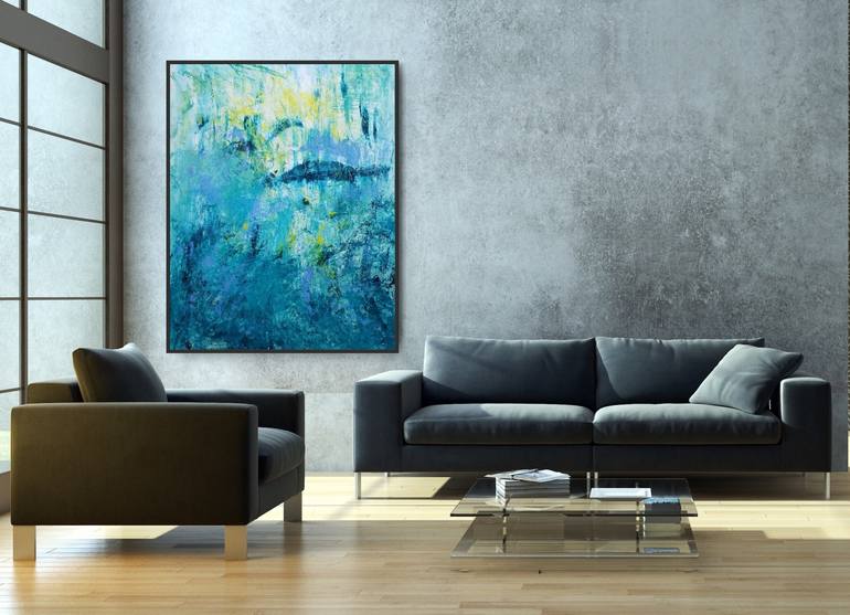 Original Impressionism Abstract Painting by Mile Puli