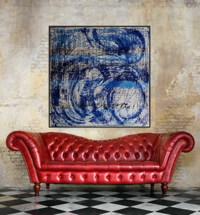 Original Conceptual Abstract Painting by Mile Puli