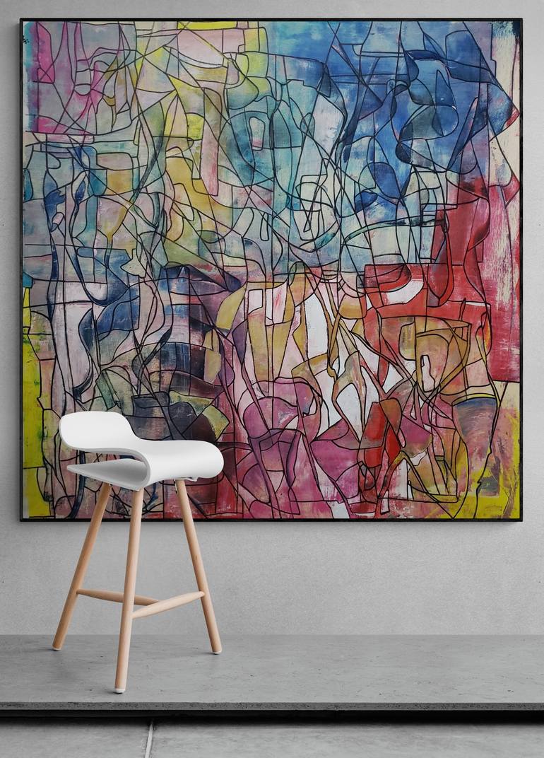 Original Abstract Painting by Mile Puli