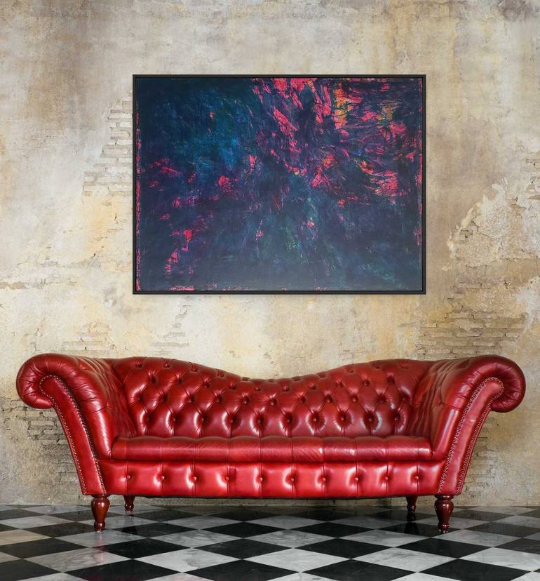 Original Abstract Expressionism Abstract Painting by Mile Puli