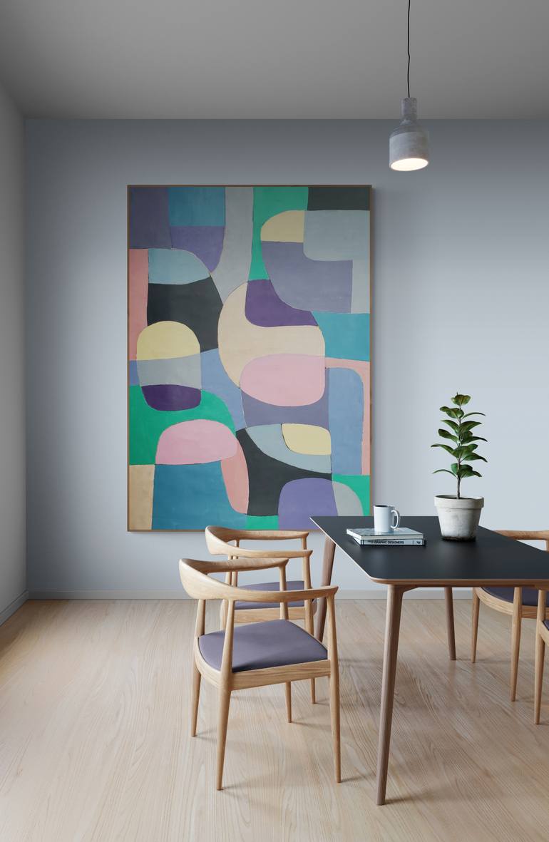 Original Abstract Expressionism Abstract Painting by Mile Puli