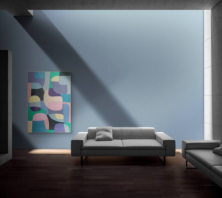 Original Abstract Expressionism Abstract Painting by Mile Puli