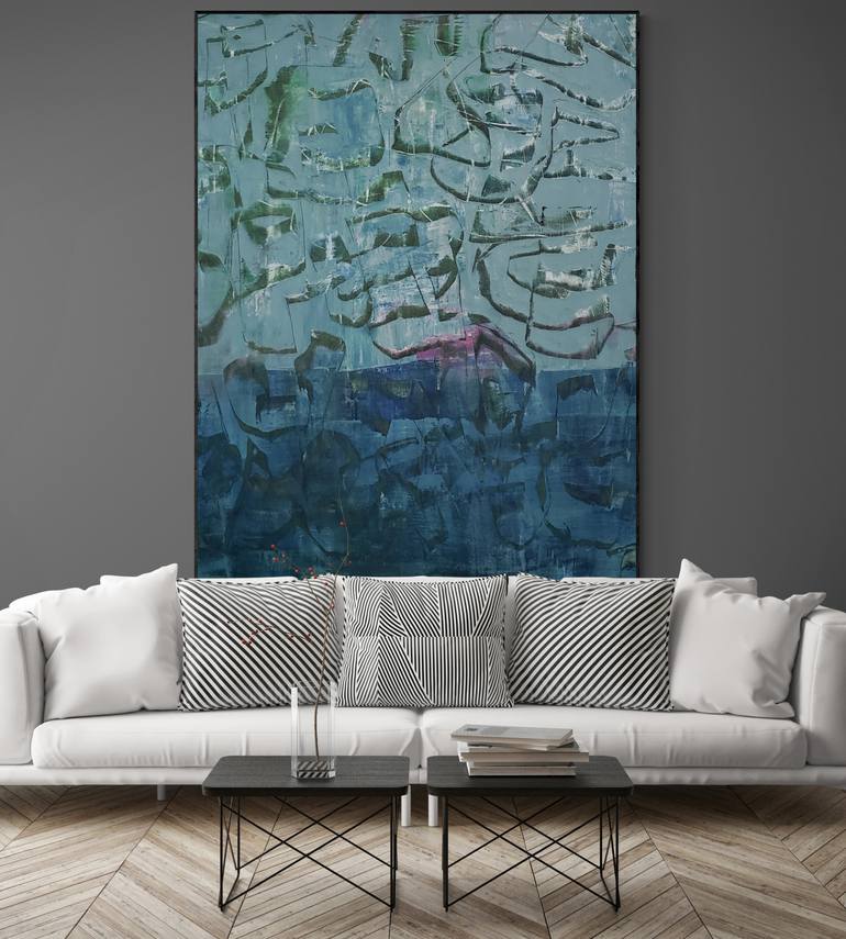 Original Abstract Expressionism Abstract Painting by Mile Puli