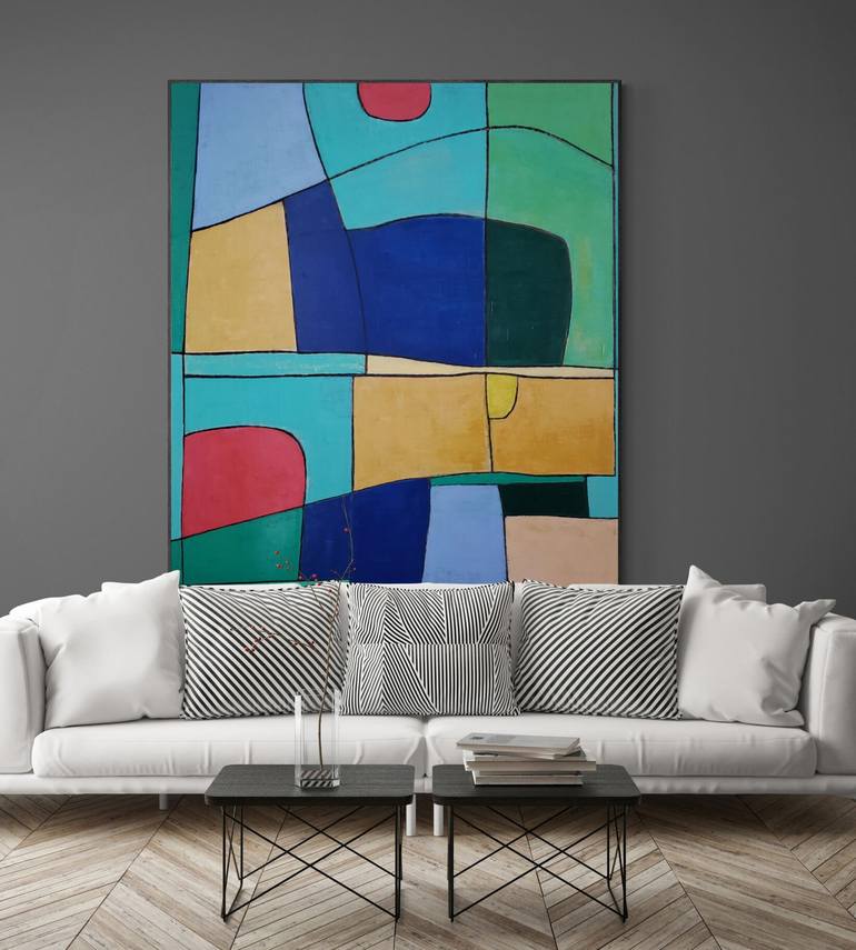 Original Conceptual Abstract Painting by Mile Puli