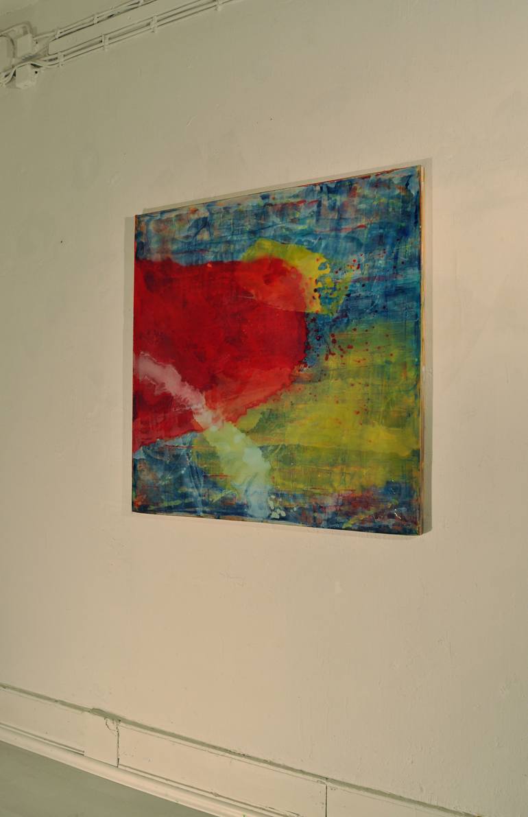 Original Conceptual Abstract Painting by Hans Juergen Diez