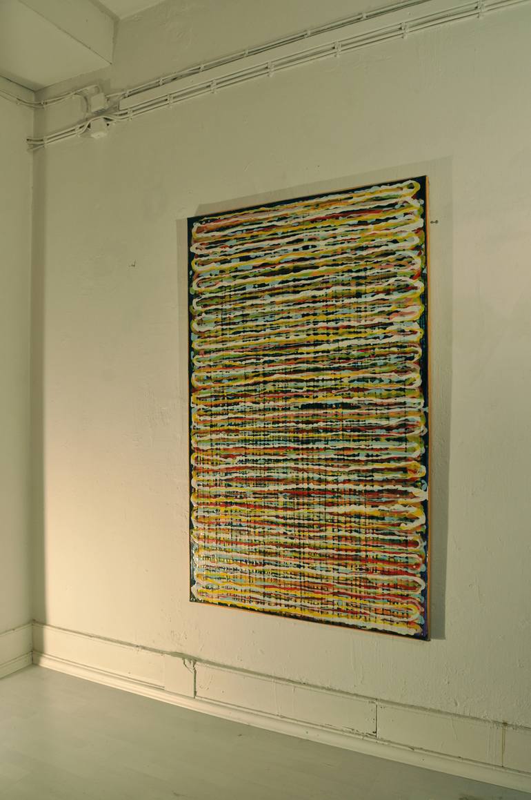 Original Conceptual Abstract Painting by Hans Juergen Diez