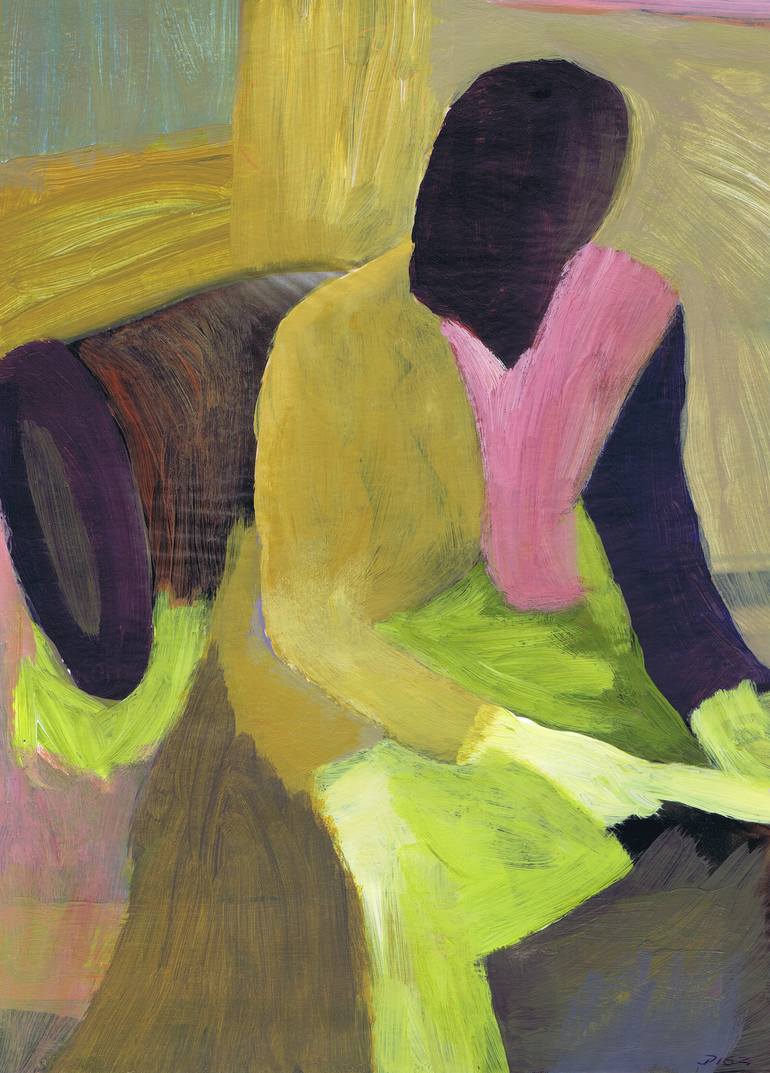 Print of Conceptual People Painting by Hans Juergen Diez