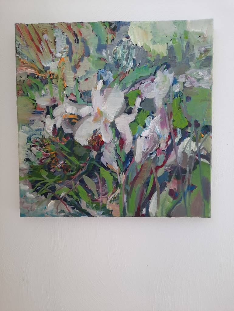 Original Floral Painting by Irene Van Den Bos