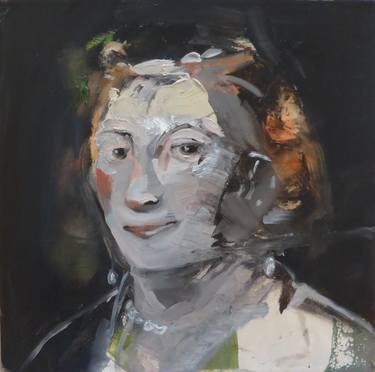 Original Fine Art Portrait Paintings by Irene Van Den Bos